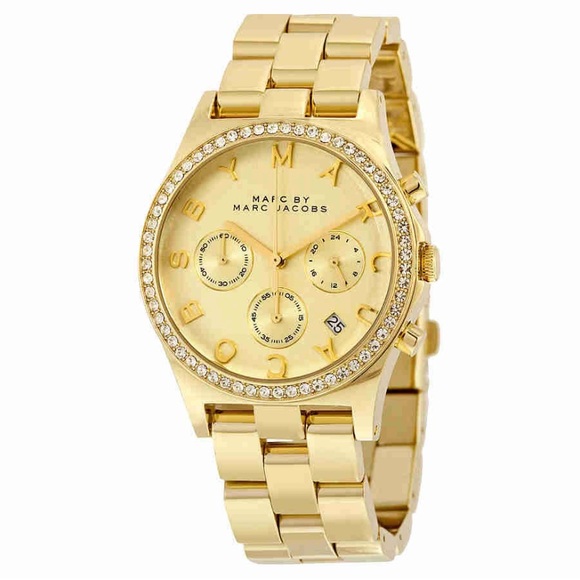 Marc By Marc Jacobs Gold Watch - Picture 1 of 4